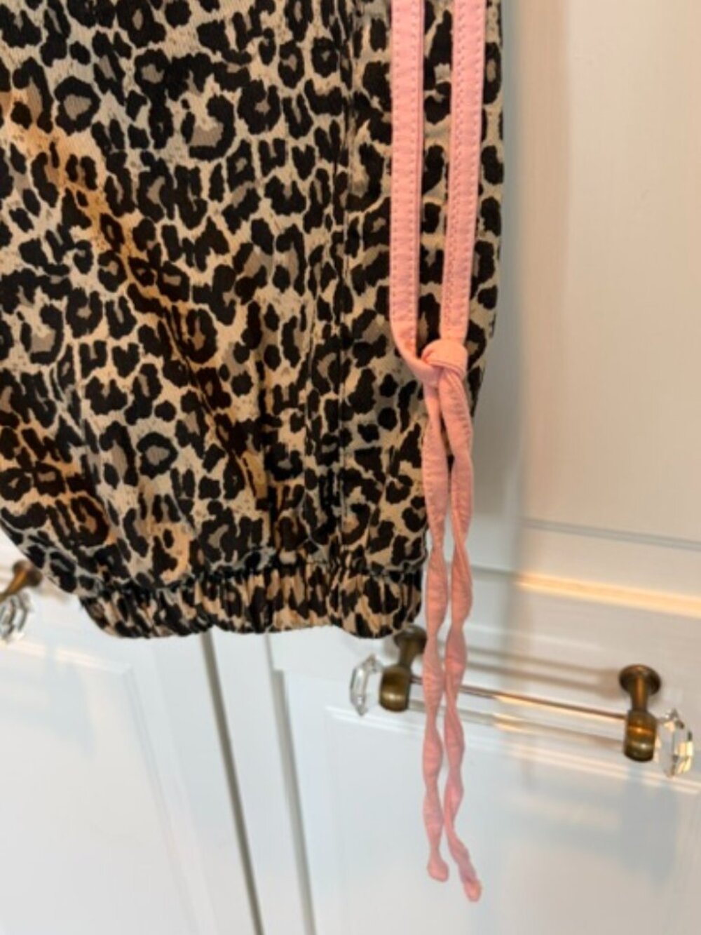 Cheetah print track pant joggers Size Large - Picture 4 of 6